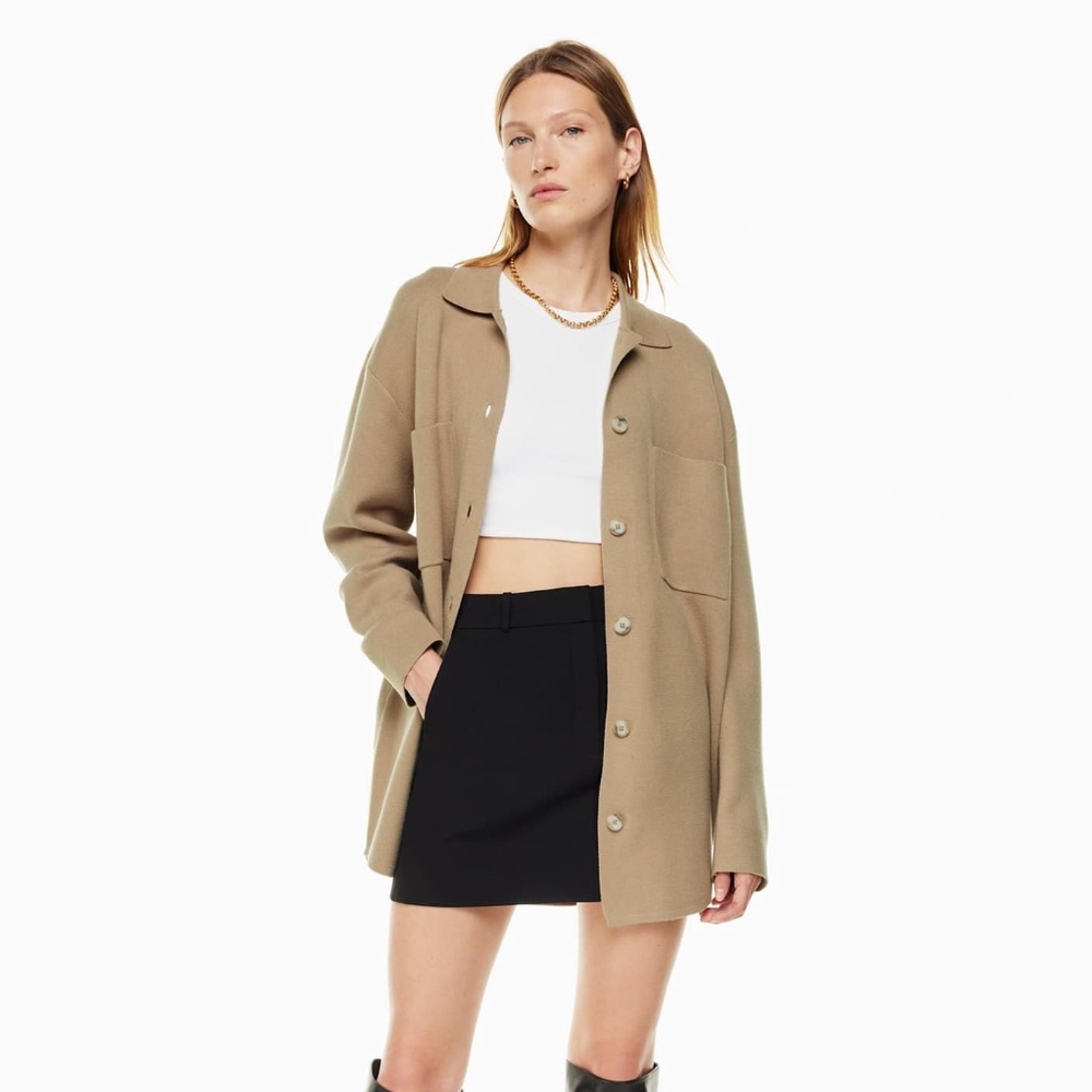 NWT Aritzia Babaton Society Sweater in Gold Camel in Extra Small